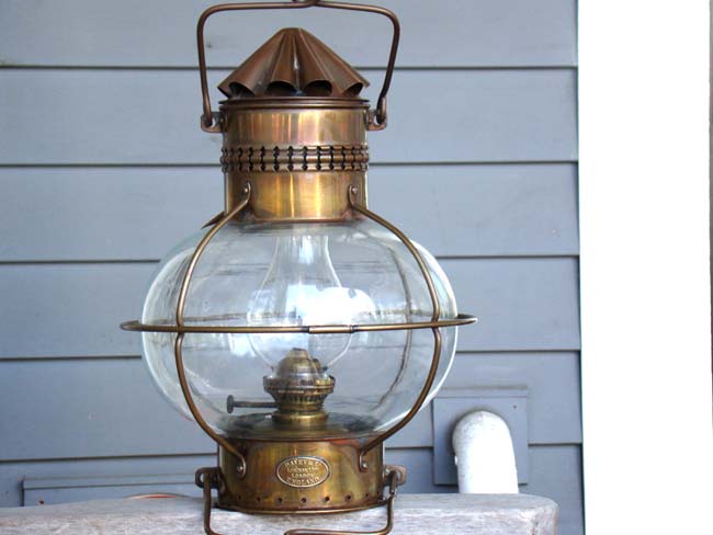 A British Admiralty Lamp by Davies of London circa 1900